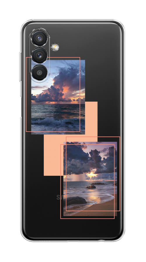 

Чехол на Samsung Galaxy A13 5G/A04s "Sky collage", Розовый;прозрачный;синий, 2104150-1