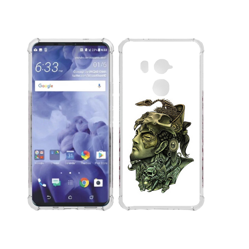 

Чехол MyPads Tocco для HTC U11 Plus бронзовый воин, Прозрачный, Tocco