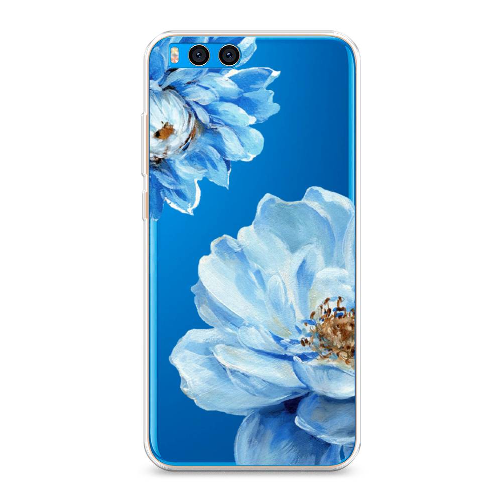 

Чехол Awog на Xiaomi Mi Note 3 "Голубые клематисы", Разноцветный, 32450-8