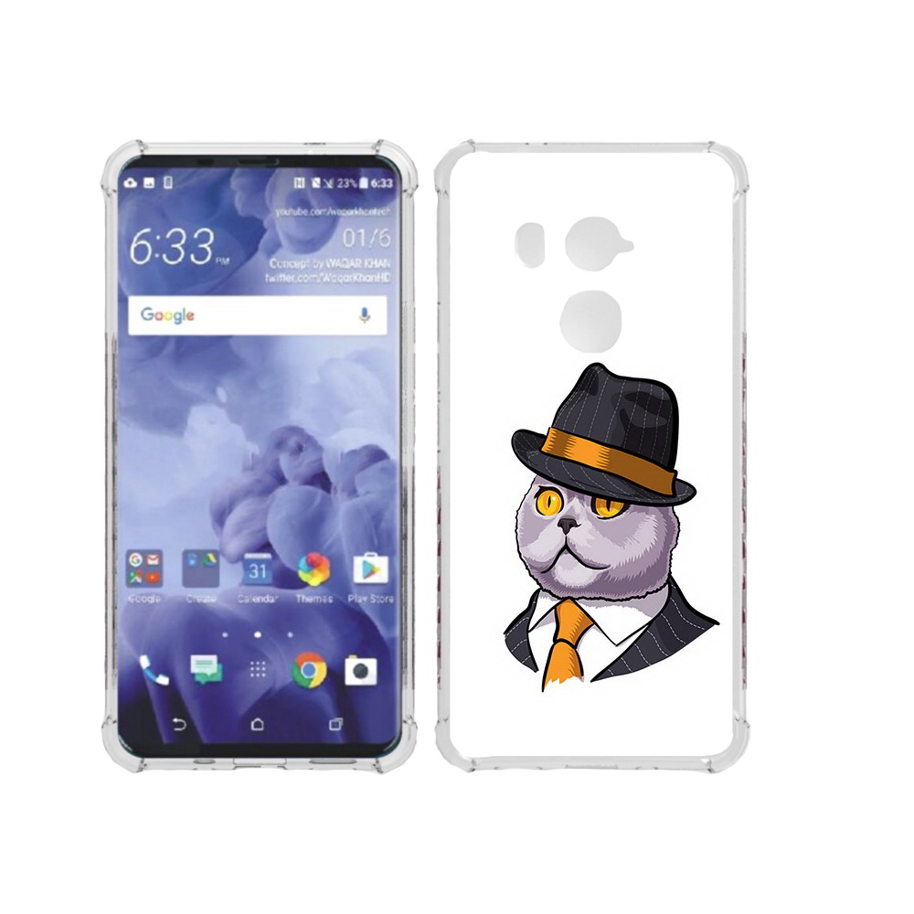 

Чехол MyPads Tocco для HTC U11 Plus британец, Прозрачный, Tocco