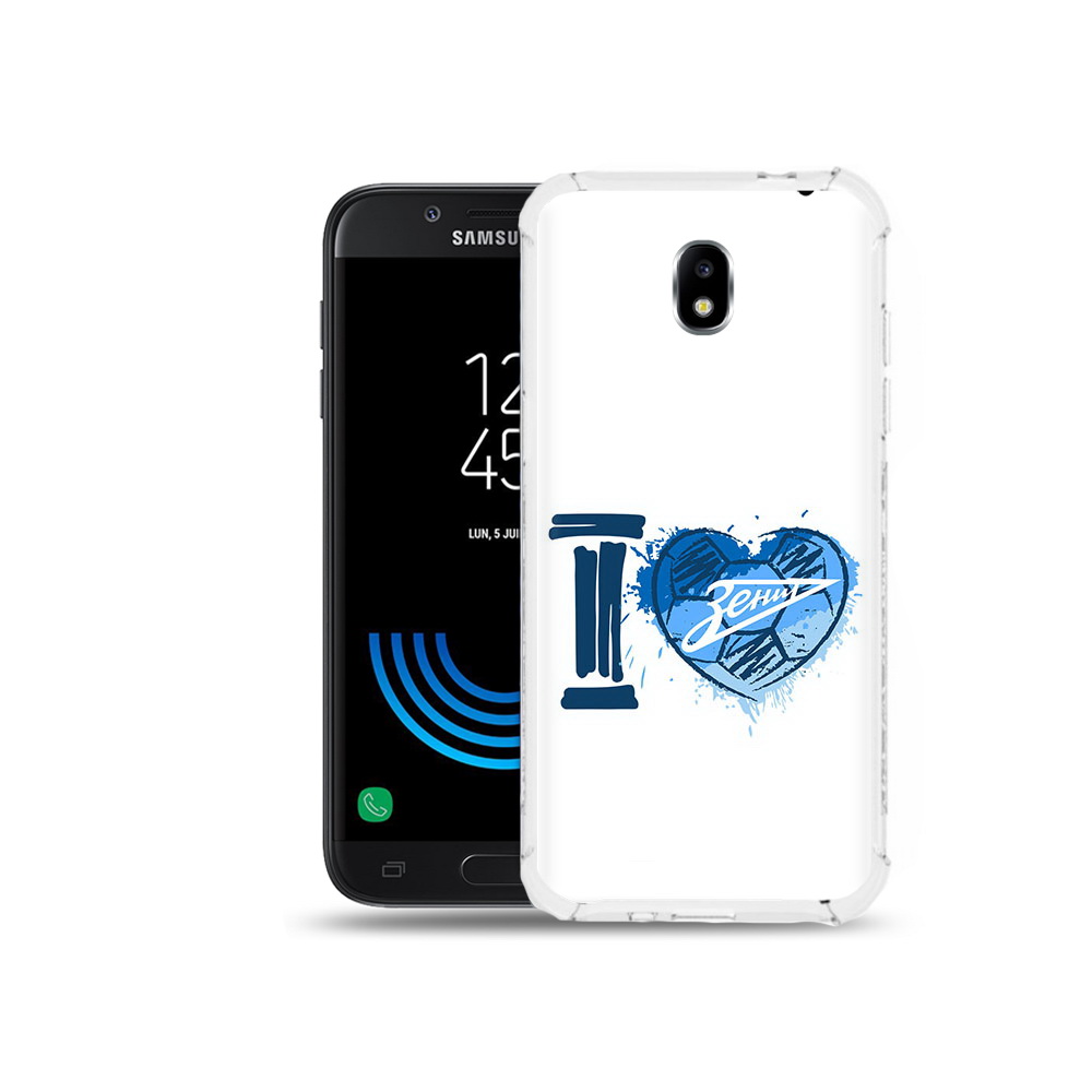 

Чехол MyPads Tocco для Samsung Galaxy J5 (2017) ФК я люблю зенит, Прозрачный, Tocco