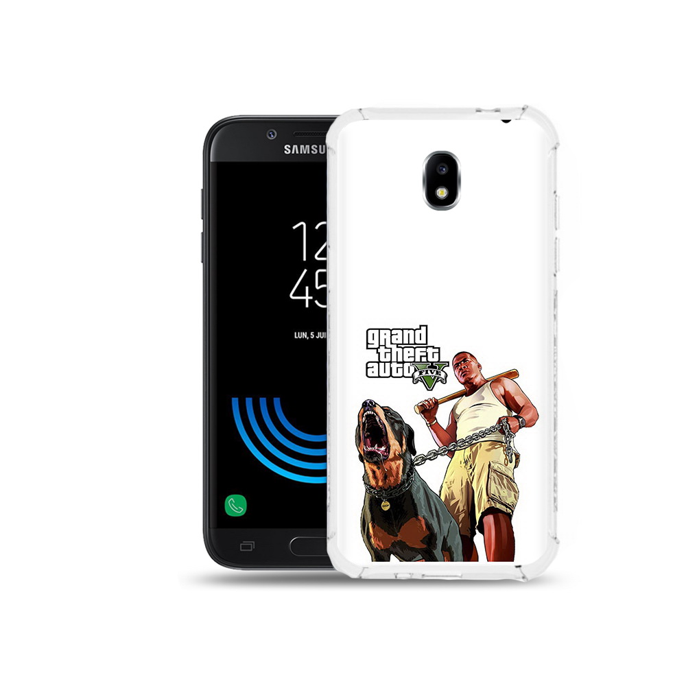 

Чехол MyPads Tocco для Samsung Galaxy J5 (2017) GTA грозная собака, Прозрачный, Tocco