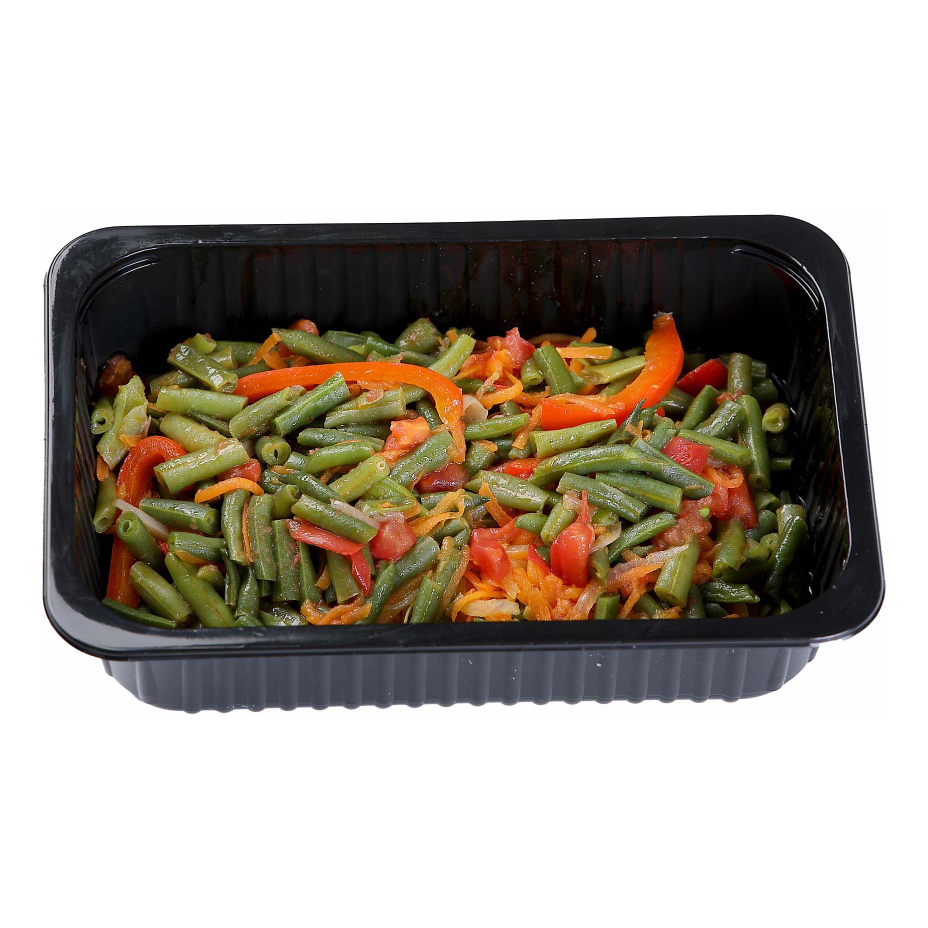 

Фасоль стручковая Командор с овощами +-100 г