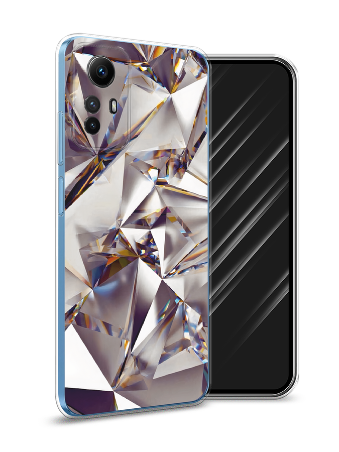 

Чехол Awog на Xiaomi Redmi Note 12S "Бриллианты", Серебристый;бежевый, 318950-7