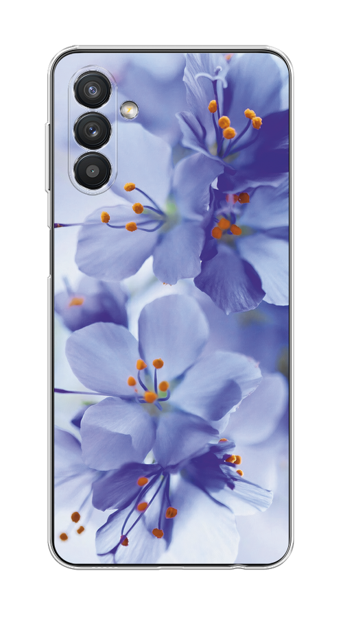 

Чехол на Samsung Galaxy A13 5G/A04s "Фиолетовые цветки", Фиолетовый;синий, 2104150-1