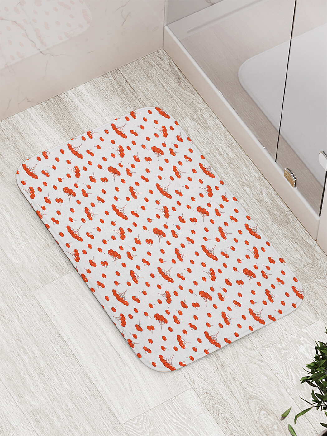 

Коврик противоскользящий JoyArty "Ягоды и грозди рябины" для ванной,сауны,бассейна,77х52см, Ягоды и грозди рябины