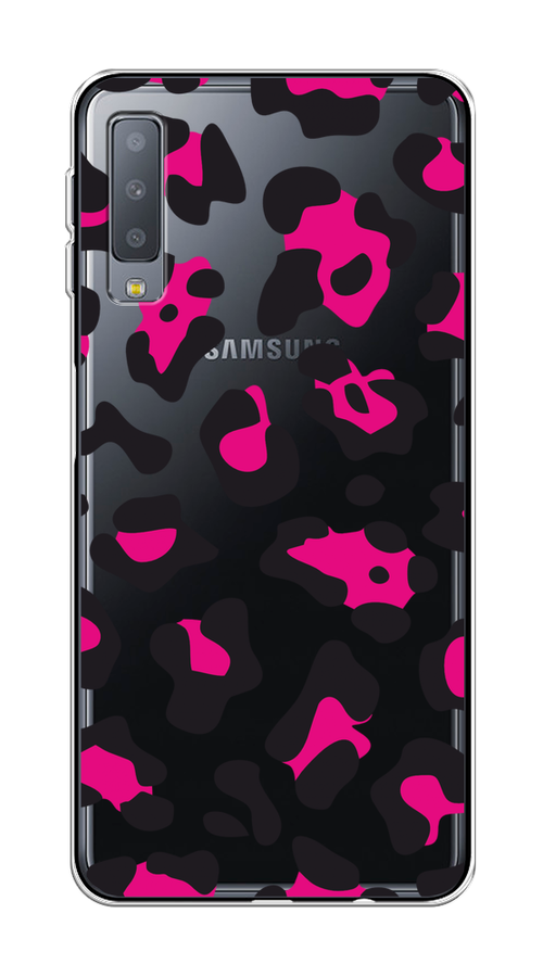 

Чехол на Samsung Galaxy A7 2018 "Pink cow spots", Черный;розовый, 26750-1