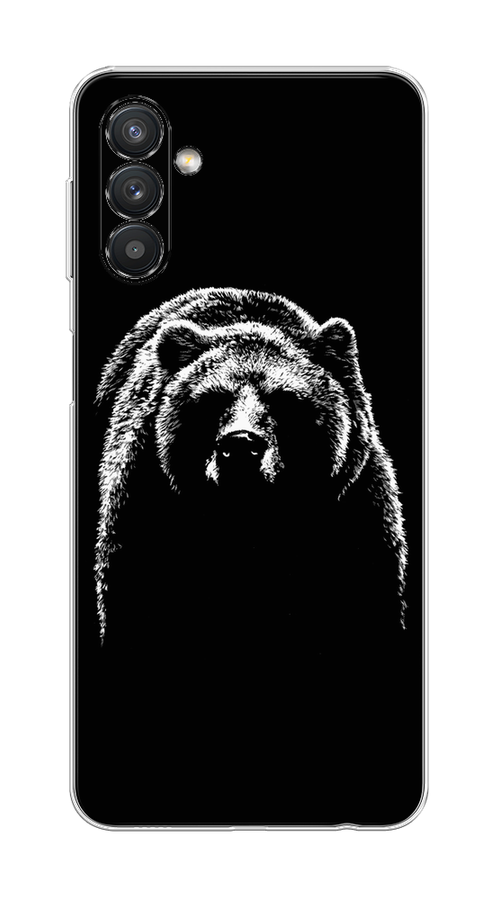 

Чехол на Samsung Galaxy A13 5G/A04s "Медведь в ночи", Белый;черный, 2104150-1