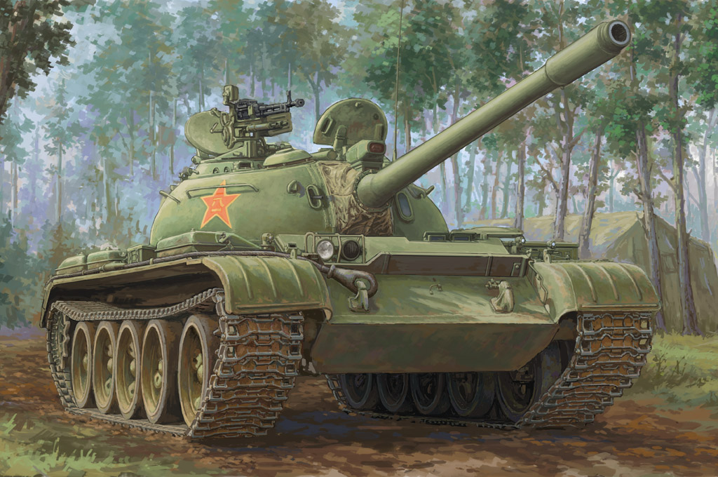 фото Сборная модель hobbyboss 1/35 танк pla type-59-1 medium 84542