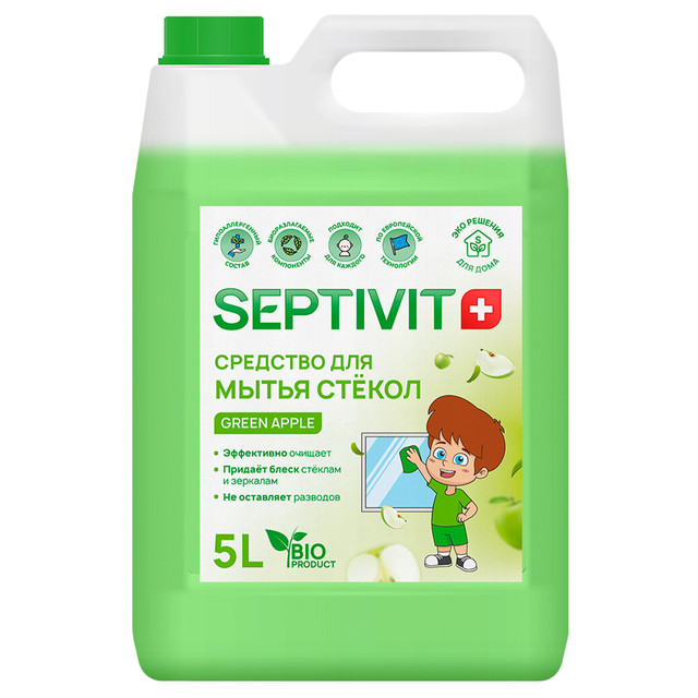 

Средство для мытья стекол Green Apple Septivit Premium 5л