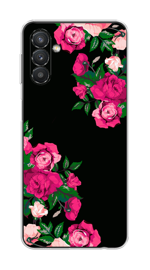 

Чехол на Samsung Galaxy A13 5G/A04s "Розы фуксия", Черный;розовый;зеленый, 2104150-1