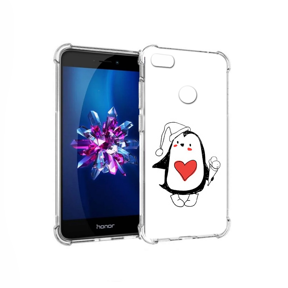 

Чехол MyPads Tocco для Honor 8 Lite Пингвин с мороженым (PT62584.26.135), Прозрачный, Tocco