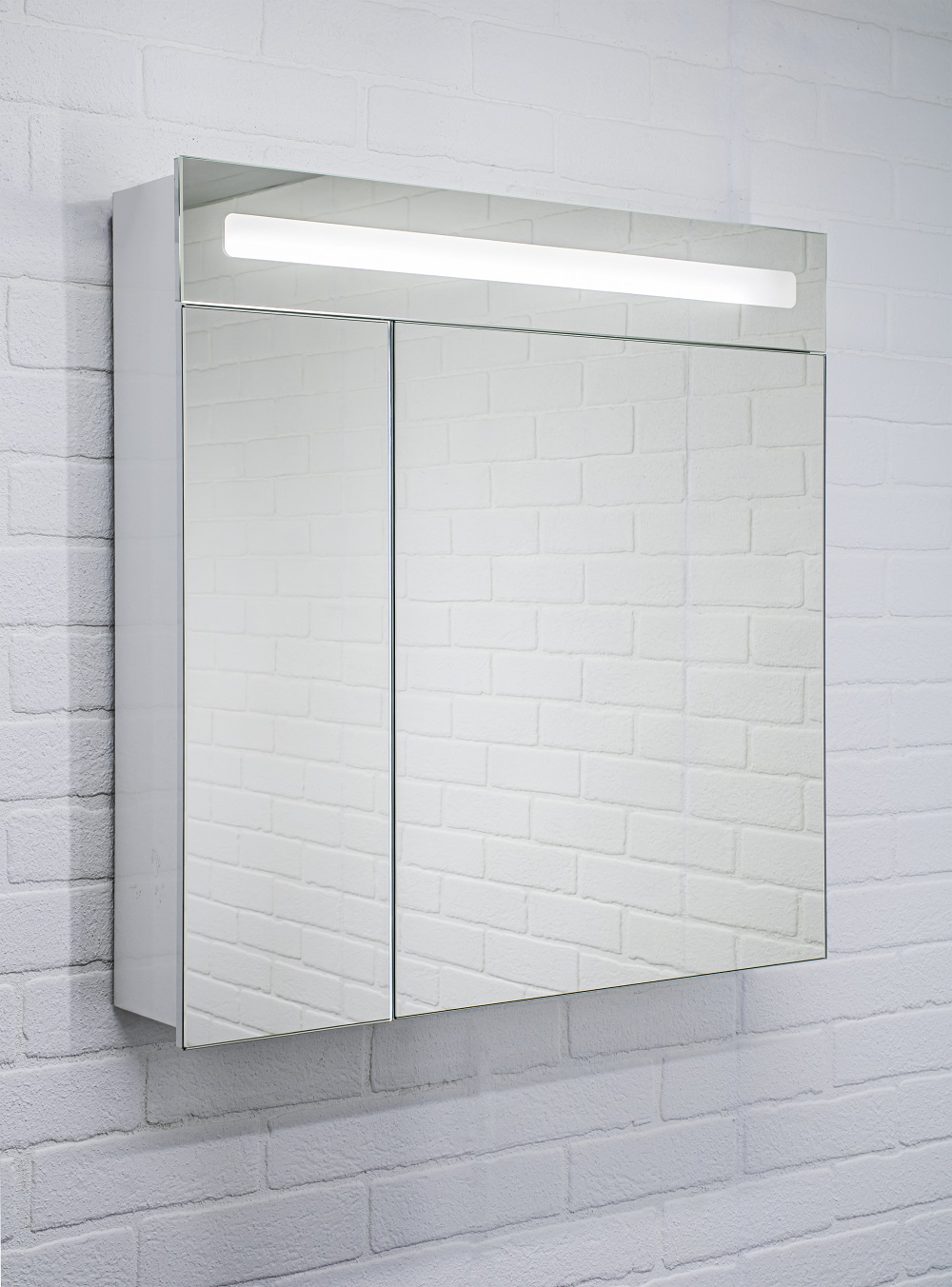 фото Шкаф-зеркало домино аврора 70 с подсветкой led