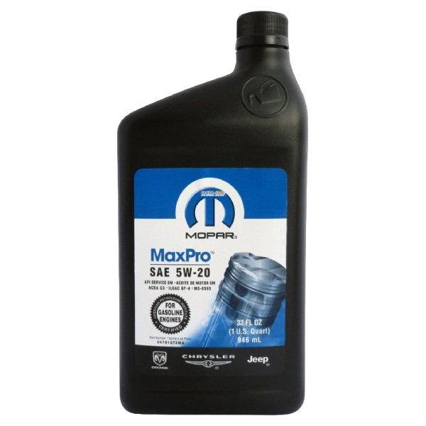 Моторное масло Mopar синтетическое MS-6395 ILSAC GF-5 5W20 0,946л