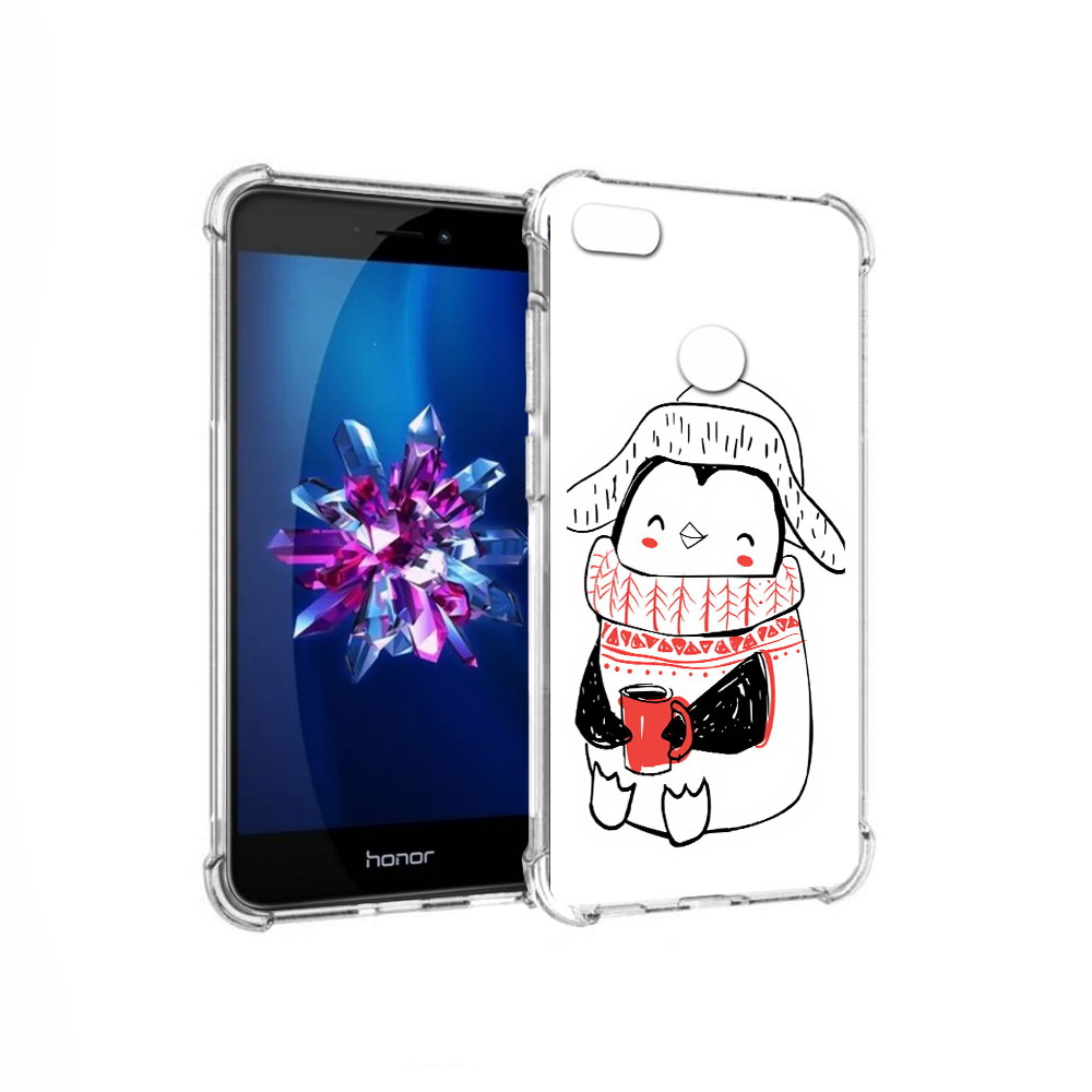 

Чехол MyPads Tocco для Honor 8 Lite Милый пингвин (PT62584.26.115), Прозрачный, Tocco