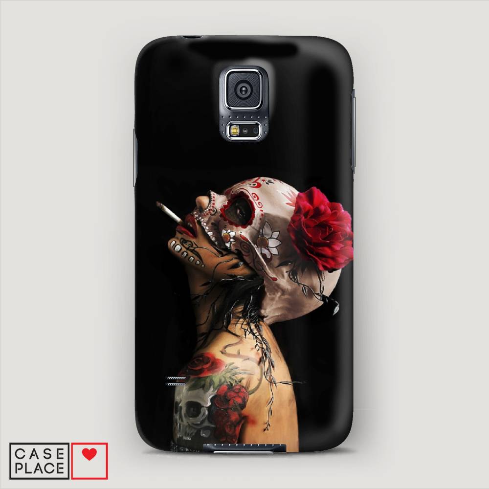 

Чехол Awog "Девушка с черепом" для Samsung Galaxy S5 mini, 24220-7
