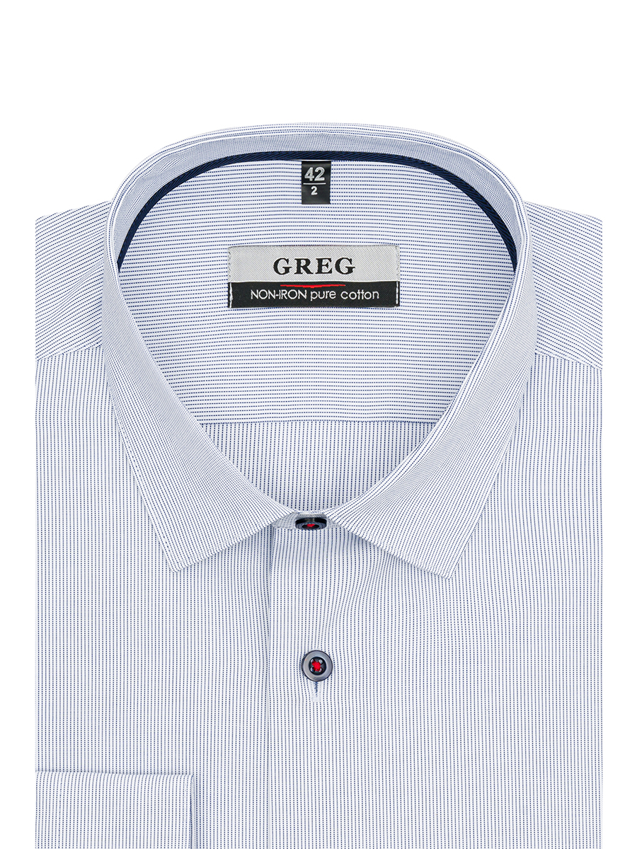 

Рубашка мужская Greg 00-00000727 белая 45, Белый, 00-00000727