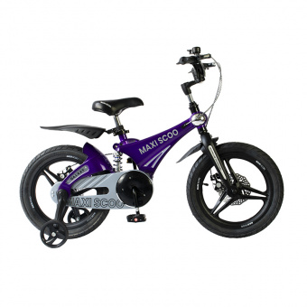 фото Детский двухколесный велосипед maxiscoo galaxy 16" делюкс фиолетовый перламутр msc-g1606dp