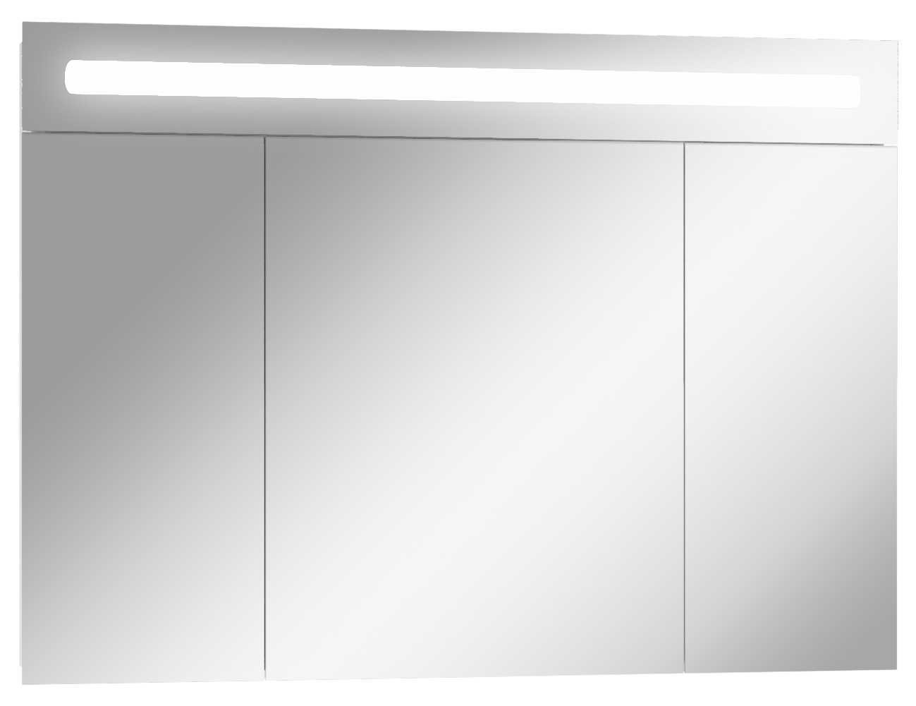 Шкаф-зеркало Домино Аврора 105 с подсветкой LED распашной шкаф аврора антрацит зеркало
