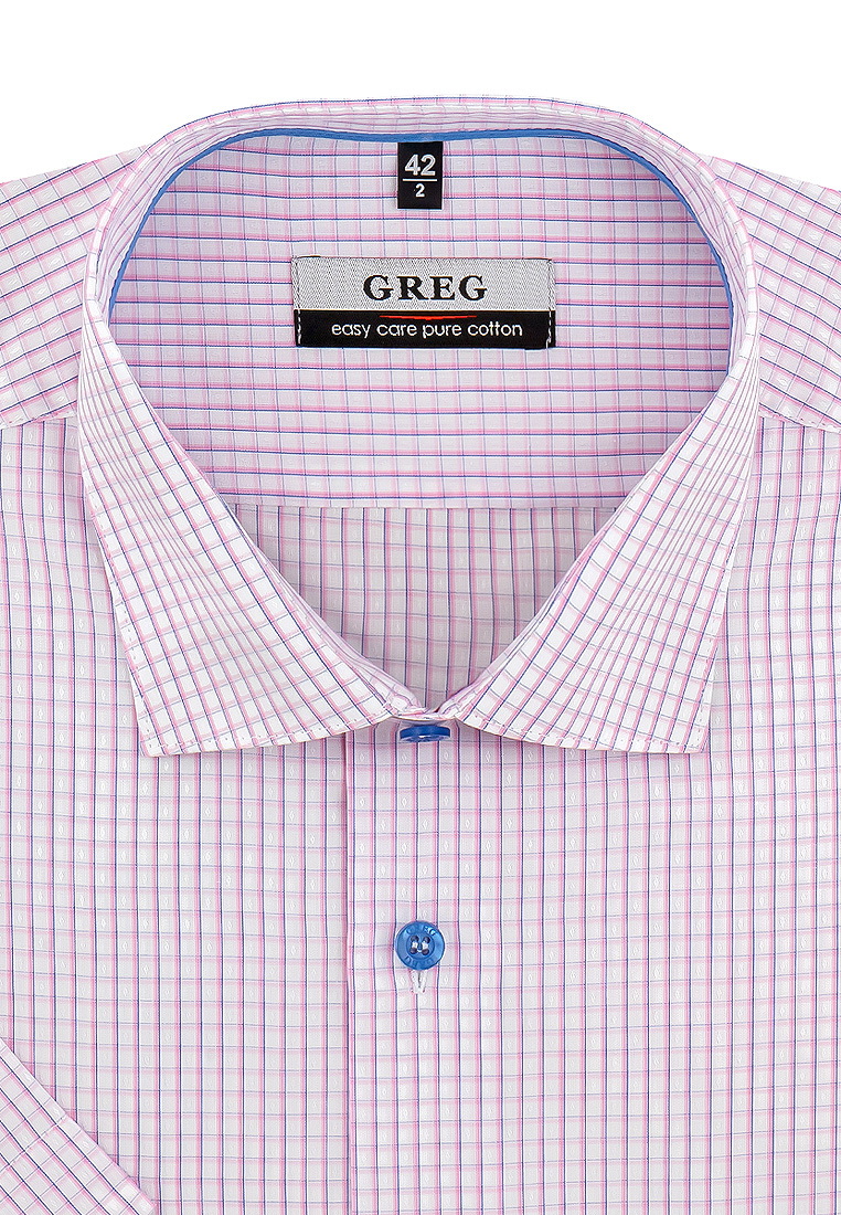 

Рубашка мужская Greg 01-00005259 розовая 39, Розовый, 01-00005259