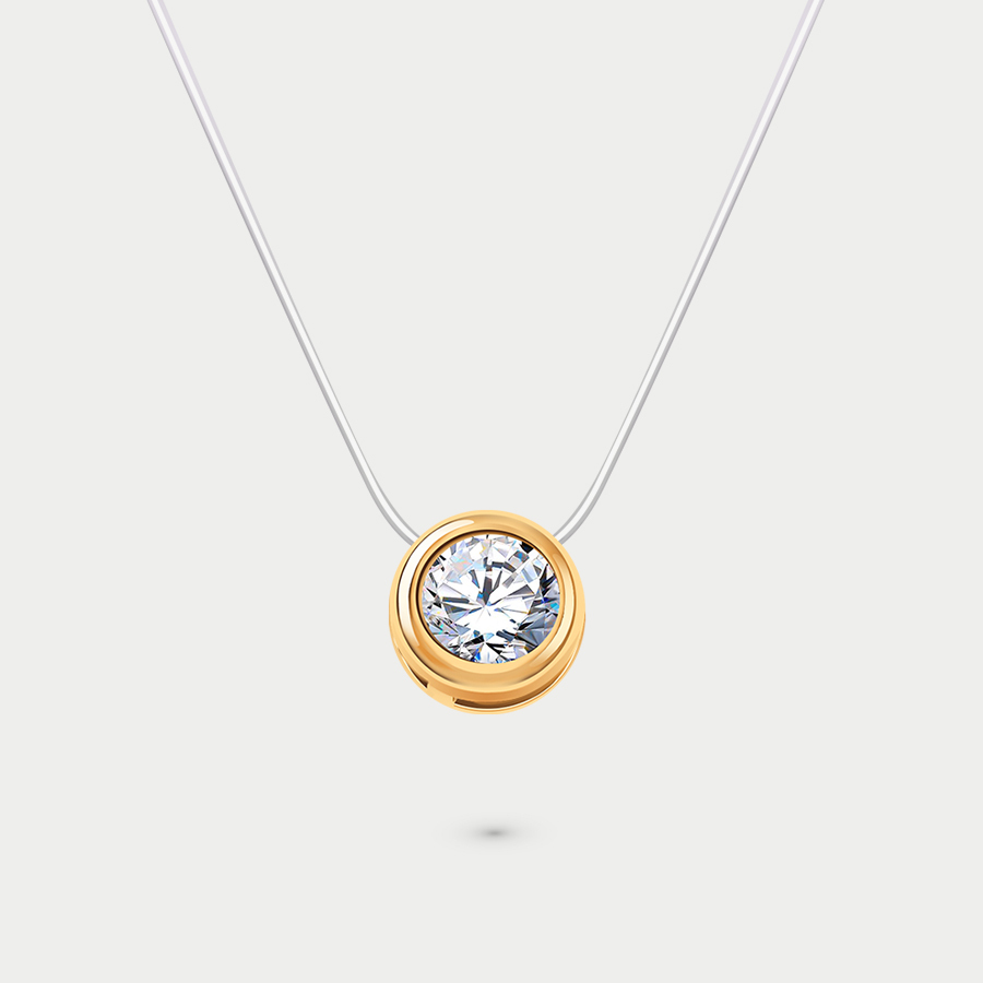 

Колье из розового золота 40 см Atoll 7216, фианит, 7216
