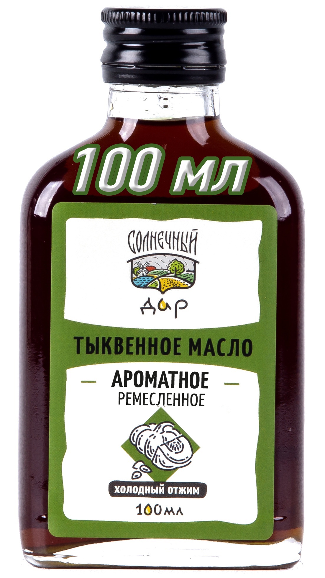 

Тыквенное масло Солнечный дар штирийское Ароматное, 100 мл, M.A.tkv