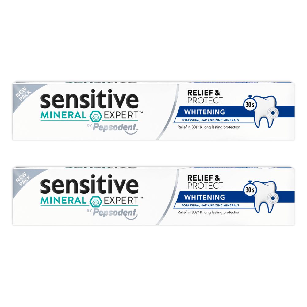 Комплект Зубная паста Pepsodent Sensitive Отбеливание 100 г х 2 шт innova sensitive зубная паста бережное осветление эмали 75