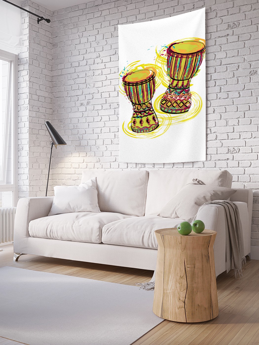 

Вертикальное фотопанно на стену JoyArty Африканский джембе 150x200 см, Африканский джембе