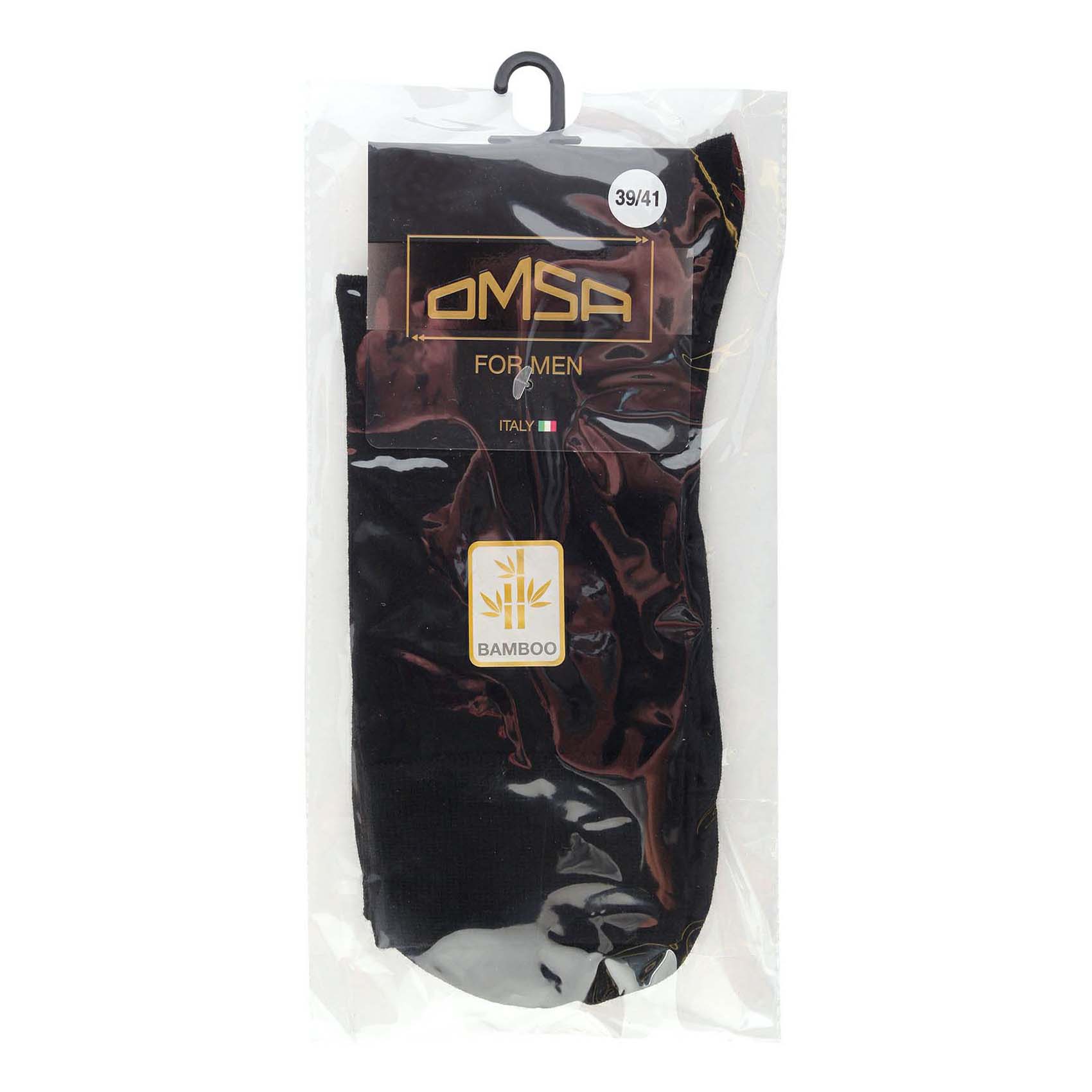 

Носки мужские Omsa черные 39-41, Черный