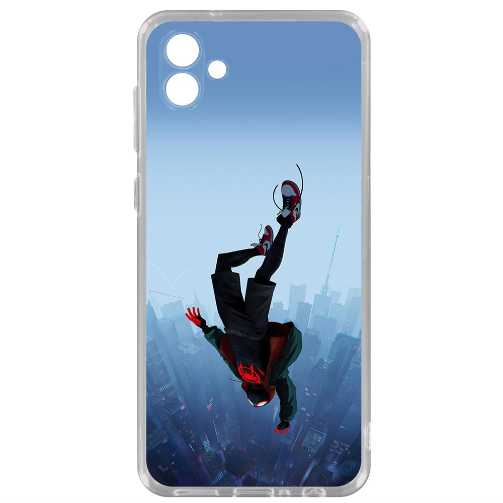 

Чехол-накладка Clear Case Человек-Паук. Майлз Моралес для Samsung Galaxy M04 (M045), Прозрачный