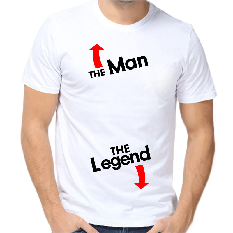 

Футболка мужская белая 44 р-р the man the legend, Белый, fm_the_man_the_legend