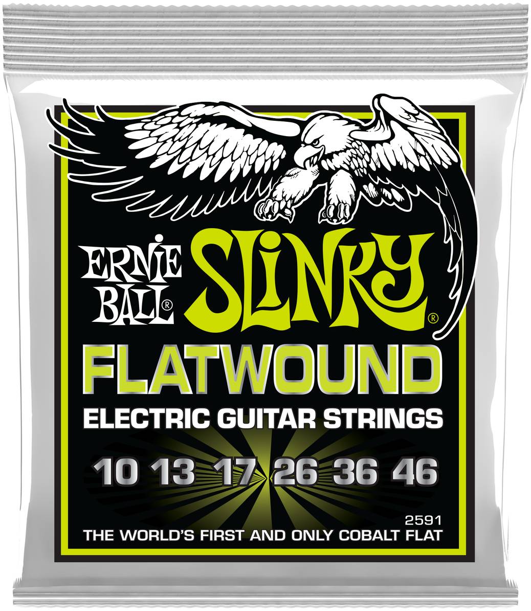 

ERNIE BALL 2591 Slinky Flatwound Regular 10-46 - Струны для электрогитары