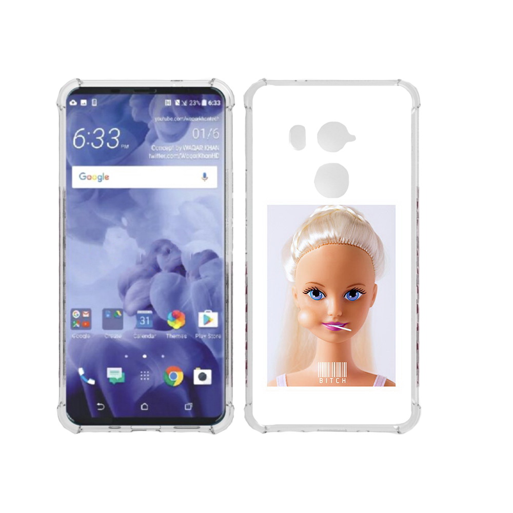 

Чехол MyPads Tocco для HTC U11 Plus барби, Прозрачный, Tocco