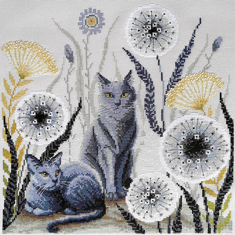 фото Набор для вышивания марья искусница "кошки", арт.03.017.08