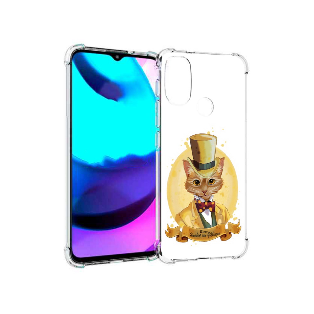 

Чехол MyPads Tocco для Motorola Moto E20 кот юрист (PT162039.356.401), Прозрачный, Tocco