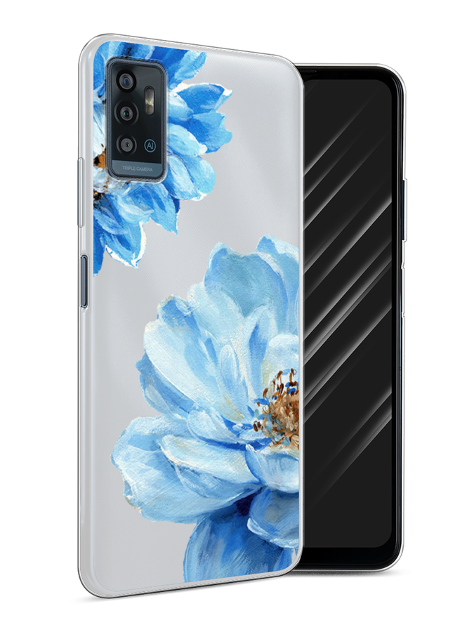 

Чехол Awog на ZTE Blade A71 / ЗТЕ Блэйд A71 "Голубые клематисы", Разноцветный, 134450-8
