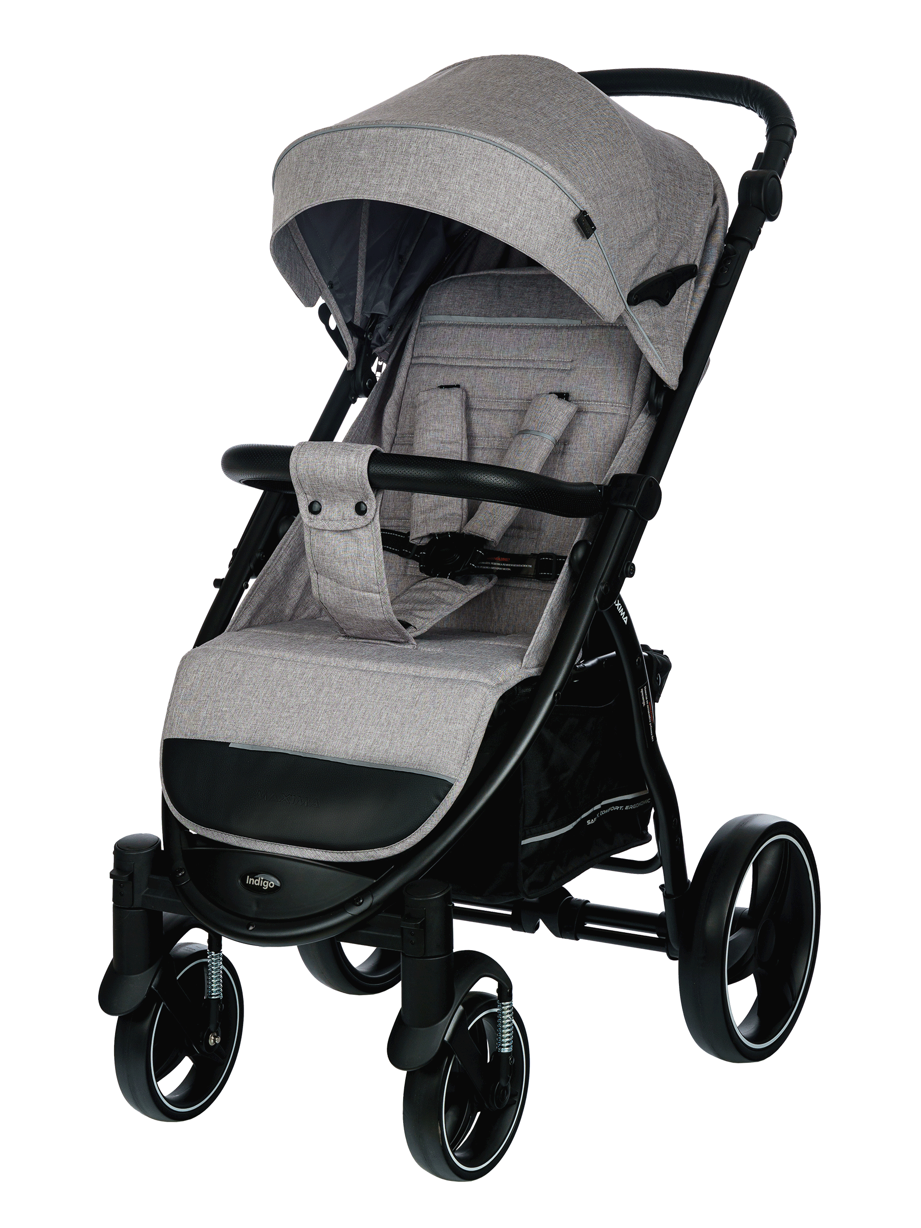Коляска детская INDIGO Maxima светло-серый 13299₽