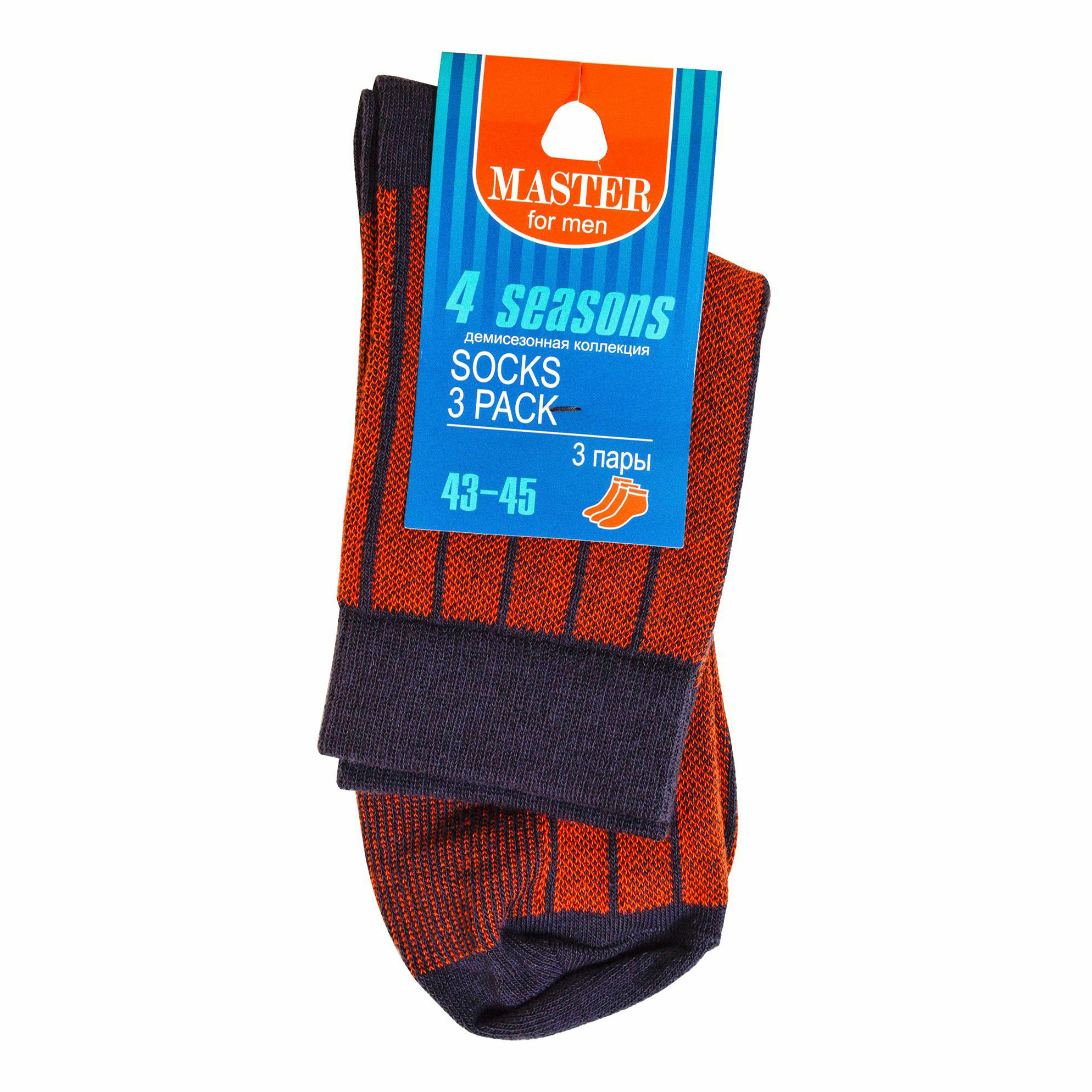 

Носки мужские Master Socks разноцветные 43-45