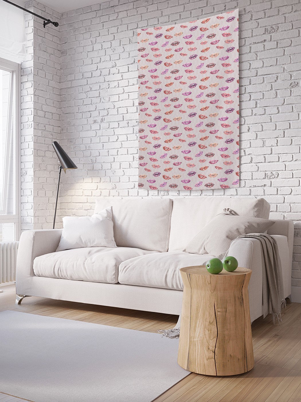 

Вертикальное фотопанно на стену JoyArty Алмазные губы 150x200 см, Алмазные губы