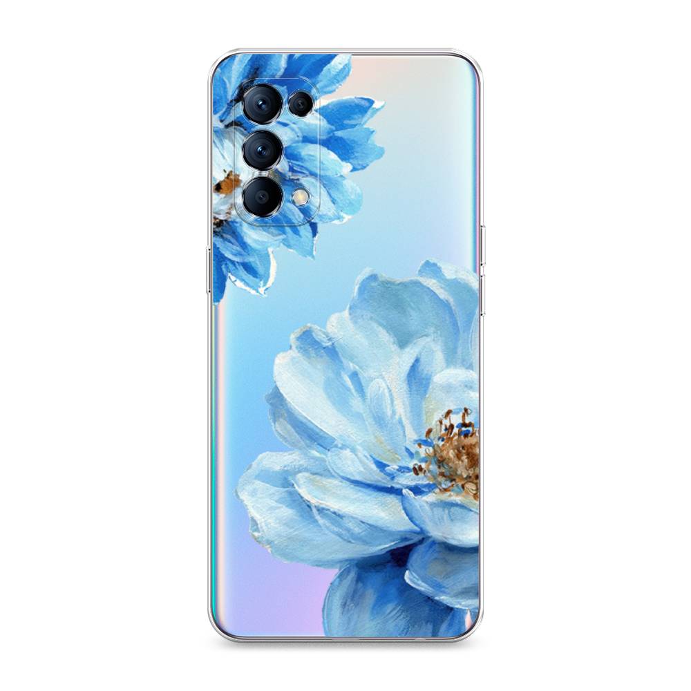 

Чехол Awog на Oppo Reno 5 "Голубые клематисы", Разноцветный, 255250-8