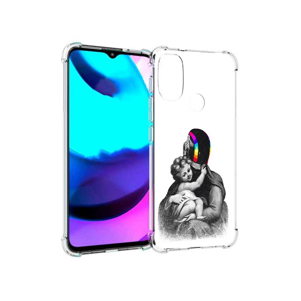 

Чехол MyPads Tocco для Motorola Moto E20 защитник в шлеме (PT162039.356.350), Прозрачный, Tocco