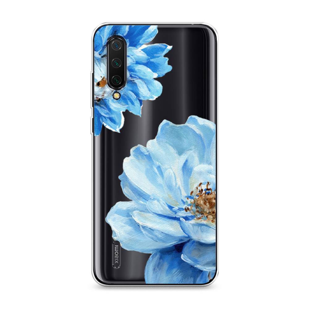 

Чехол Awog на Xiaomi Mi CC9 "Голубые клематисы", Разноцветный, 36150-8