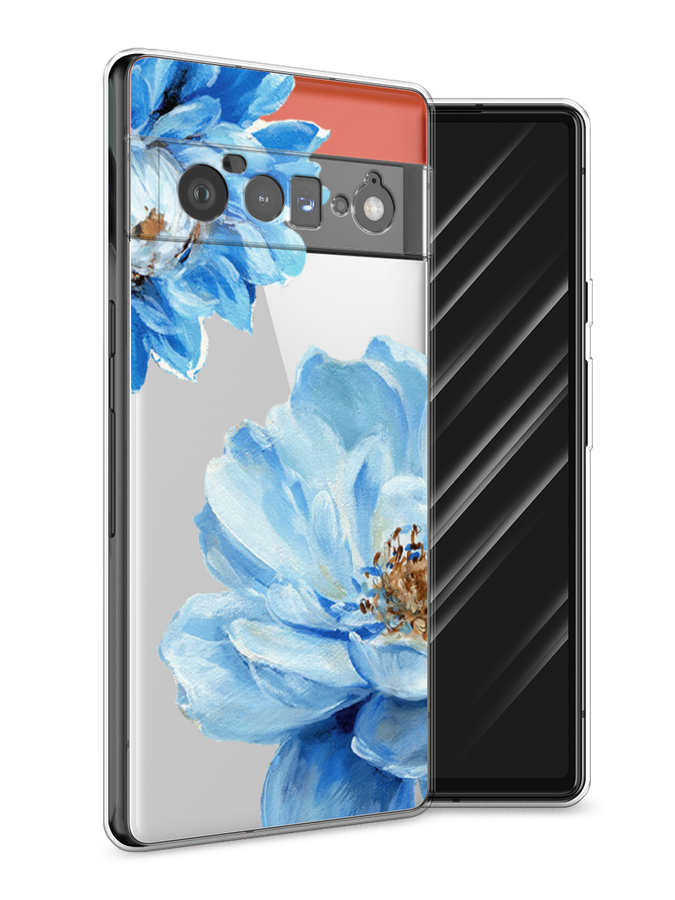 

Чехол Awog на Google Pixel 6 Pro "Голубые клематисы", Разноцветный, 270950-8