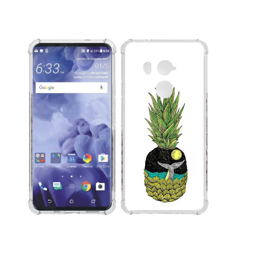 

Чехол MyPads Tocco для HTC U11 Plus ананас с китом, Прозрачный, Tocco