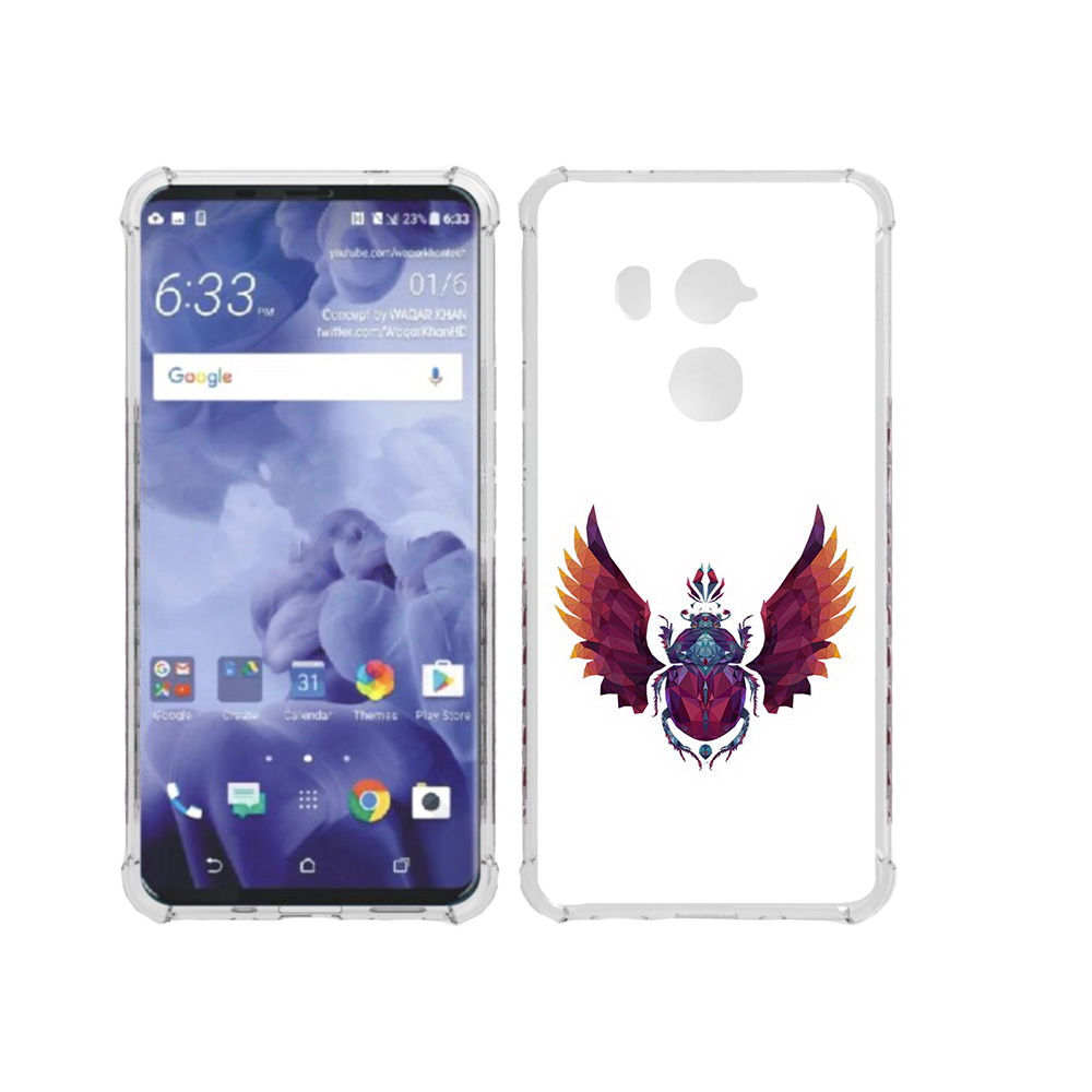 

Чехол MyPads Tocco для HTC U11 Plus алмазный скоробей, Прозрачный, Tocco