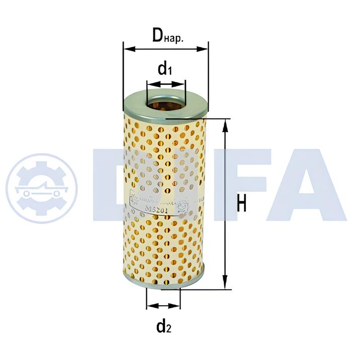 Фильтр масляный ДИФА DIFA5201 для ГАЗ-24/31029 дв.ЗМЗ-402