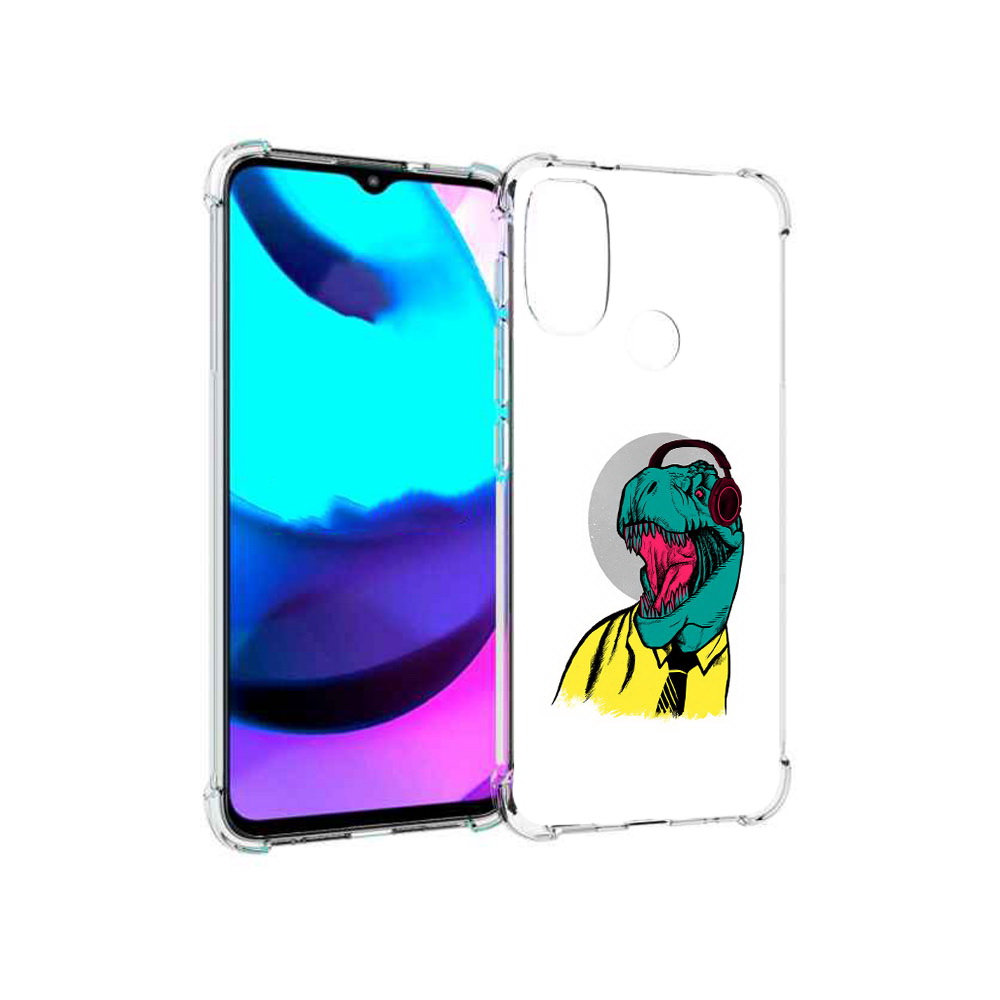 

Чехол MyPads Tocco для Motorola Moto E20 дино (PT162039.356.326), Прозрачный, Tocco