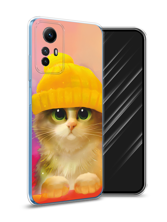 

Чехол Awog на Xiaomi Redmi Note 12S "Котенок в желтой шапке", Желтый, 318950-2