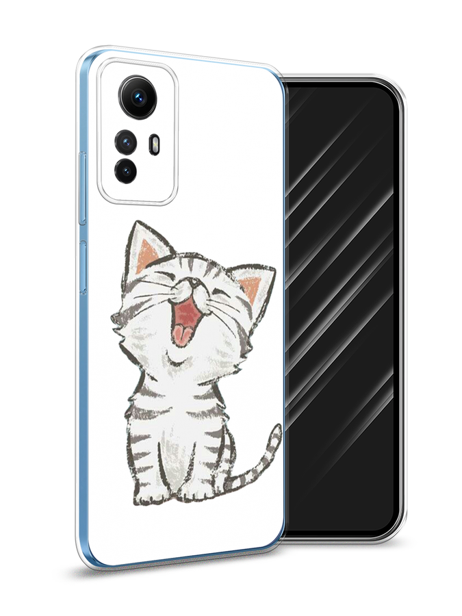 

Чехол Awog на Xiaomi Redmi Note 12S "Котенок рисованный", Серый;белый, 318950-1