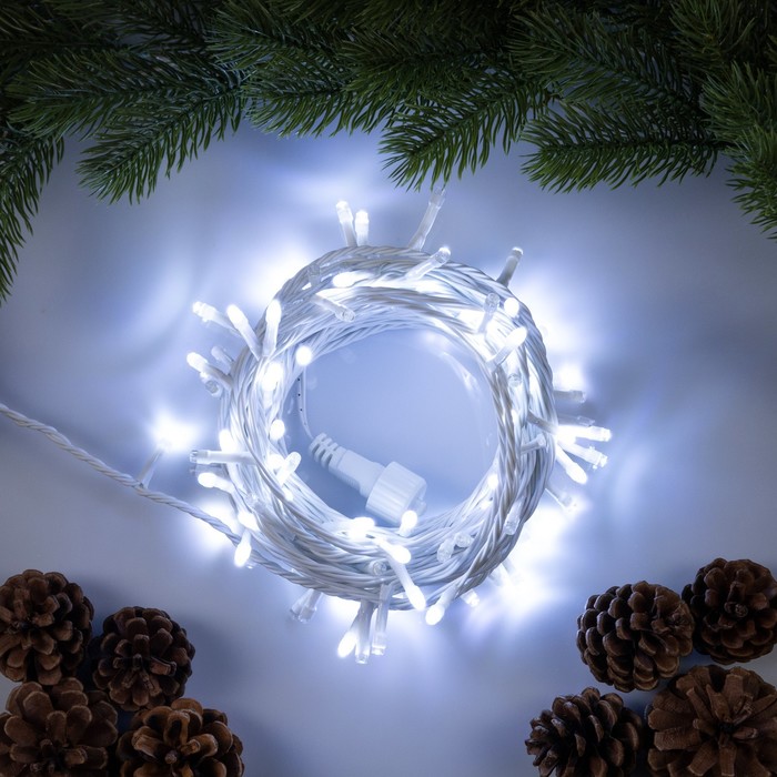 

Световая гирлянда новогодняя Luazon lighting 9891718 10м белый холодный